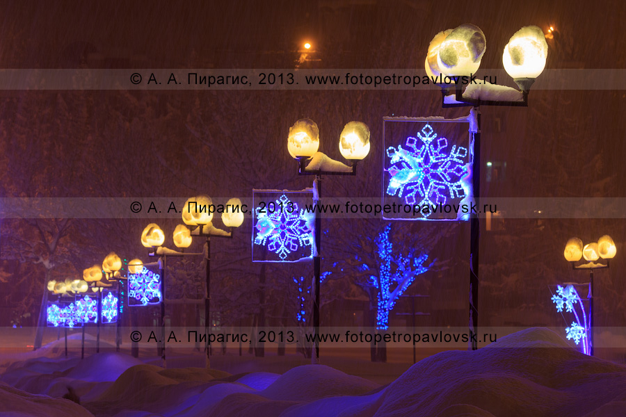 Фотография: праздничная новогодняя иллюминация. Петропавловск-Камчатский