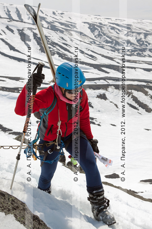Фотография: ски-альпинизм, командная гонка. Полуостров Камчатка, Авачинский перевал