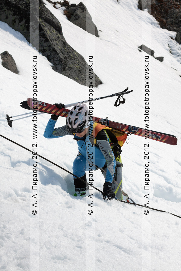 Фотография: ски-альпинизм, командная гонка. Полуостров Камчатка, Авачинский перевал