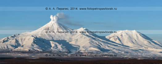 Фотографии действующего Авачинского вулкана на полуострове Камчатка