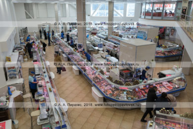 Фотографии рыбного отдела продуктового рынка ООО ОБ "Камчатпромтовары" в городе Петропавловске-Камчатском