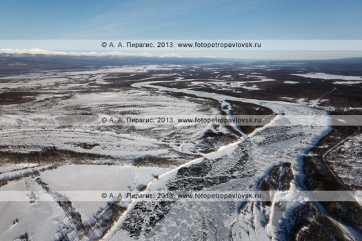 Фотографии реки Камчатки (Уйкоаль) с вертолета