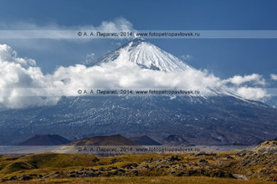 Фотографии: Ключевской вулкан, или Камчатская гора, или Ключевская сопка на полуострове Камчатка