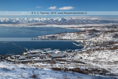 Панорамная фотография микрорайона Сероглазка города Петропавловска-Камчатского.