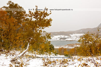 Фотографии осеннего пейзажа Камчатки: горный массив Вачкажец