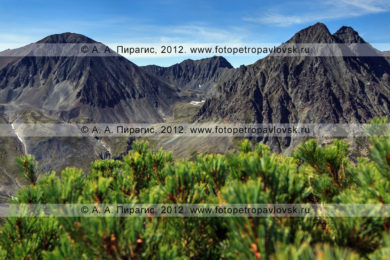 Фотографии горного массива Вачкажец на полуострове Камчатка