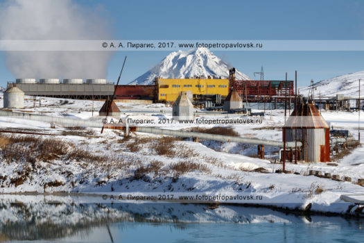 Фотография: полуостров Камчатка, вид на Мутновскую ГеоЭС-1 АО "Геотерм" (дочернее общество ПАО "РусГидро")