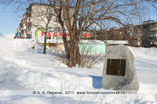 Фотографии закладного камня под будущий памятник воинам-интернационалистам в парке Победы города Петропавловска-Камчатского