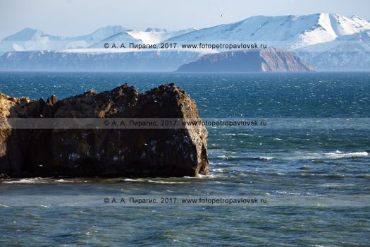 Фотография: камчатский морской пейзаж — мыс Маячный на входе в Авачинскую губу (Авачинскую бухту). Полуостров Камчатка, Тихий океан, Авачинский залив, Авачинская губа