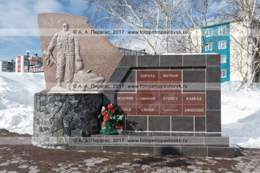 Фотография: памятник "Участникам боевых действий и ветеранам военной службы". Камчатский край, город Петропавловск-Камчатский, микрорайон Дачный, парк Победы