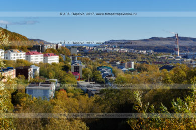 Фотография (панорама): Камчатский край, город Петропавловск-Камчатский, улица Океанская, улица Капитана Драбкина, Камчатская ТЭЦ-1