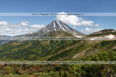 Фотографии красивого Вилючинского вулкана на полуострове Камчатка